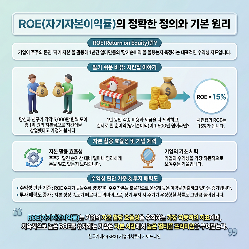 ROE(자기자본이익률)의 정확한 정의와 기초 메커니즘