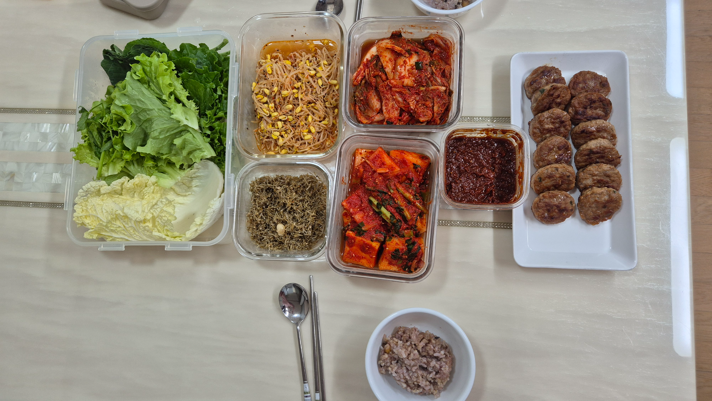 홈플러스 떡갈비 한입도톰 한상차림 완료