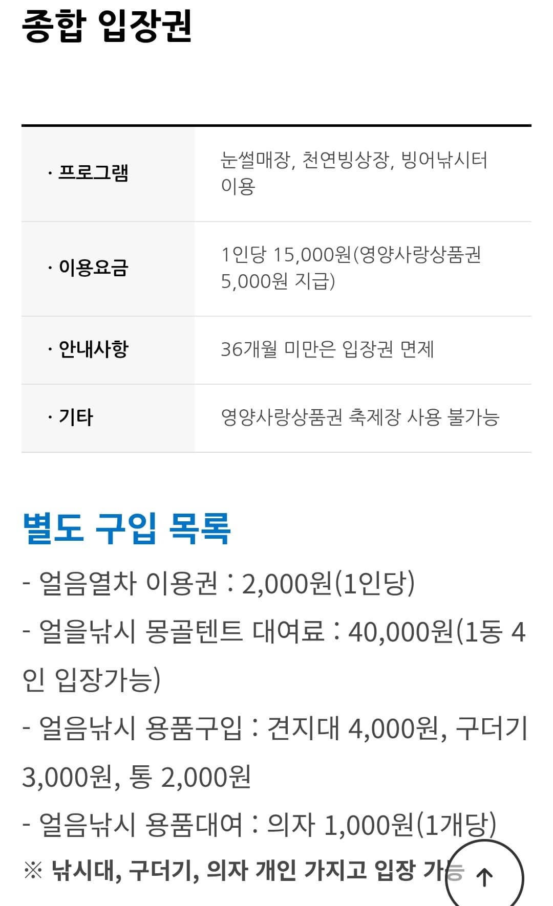 축제 입장권