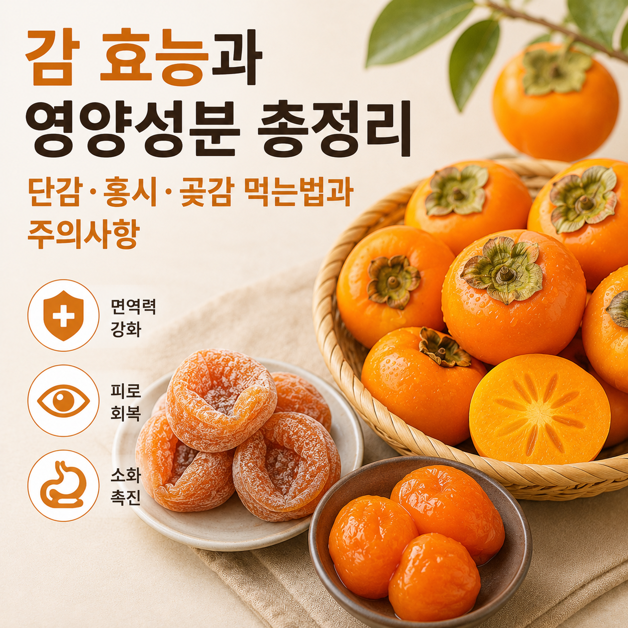 감 효능과 영양성분