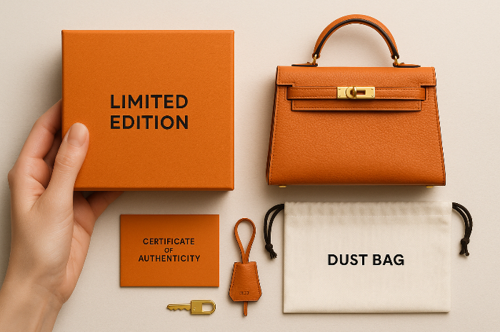 한정판 가방 패키지 보존 모습