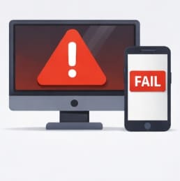 경고창이뜬실패이지미