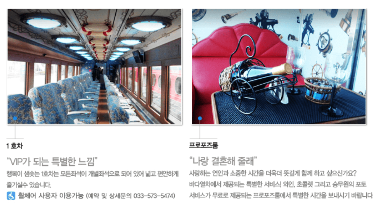 바다열차 편성정보