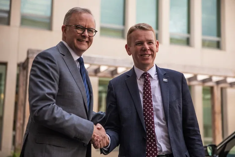 Prime Minister Chris Hipkins and Australian Prime Minister Anthony Albanese