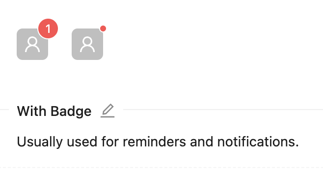 Ant Design - With Badge Avatar