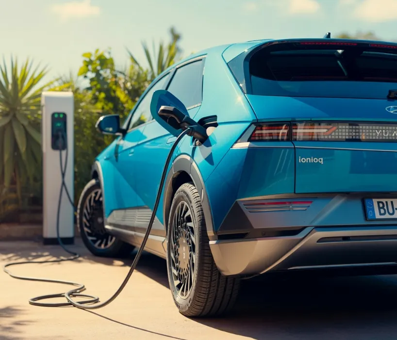 전기차 충전 비교 이미지 - 전기차충전중