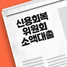 신용회복위원회 소액 대출