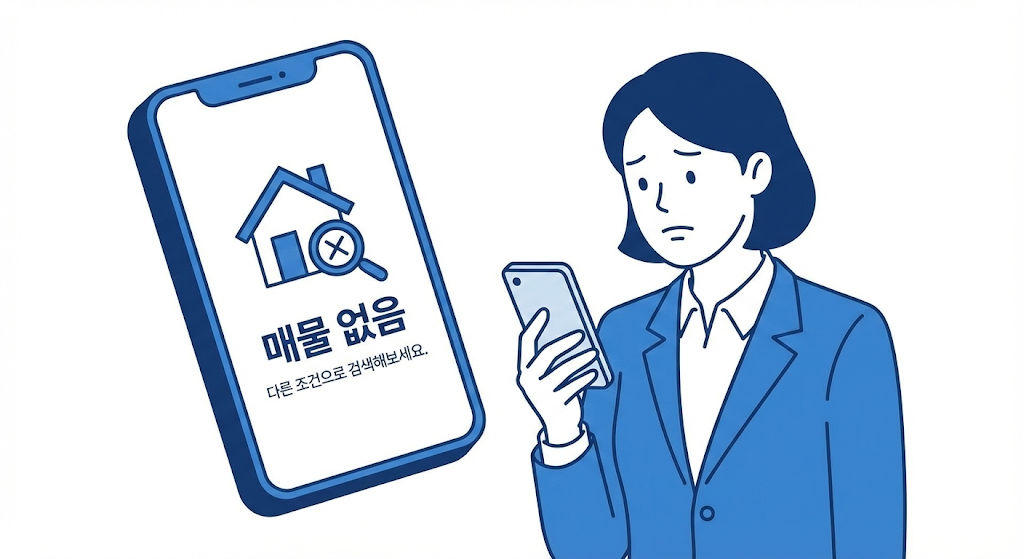 전세 매물 부족 일러스트