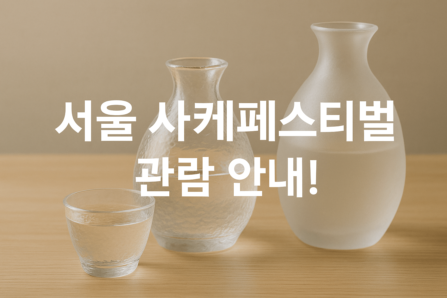 도심 속 일본 문화 체험, 서울 사케페스티벌 관람 안내!