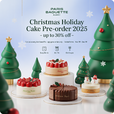 파리바게뜨 크리스마스 홀리데이 케이크 사전예약 이미지