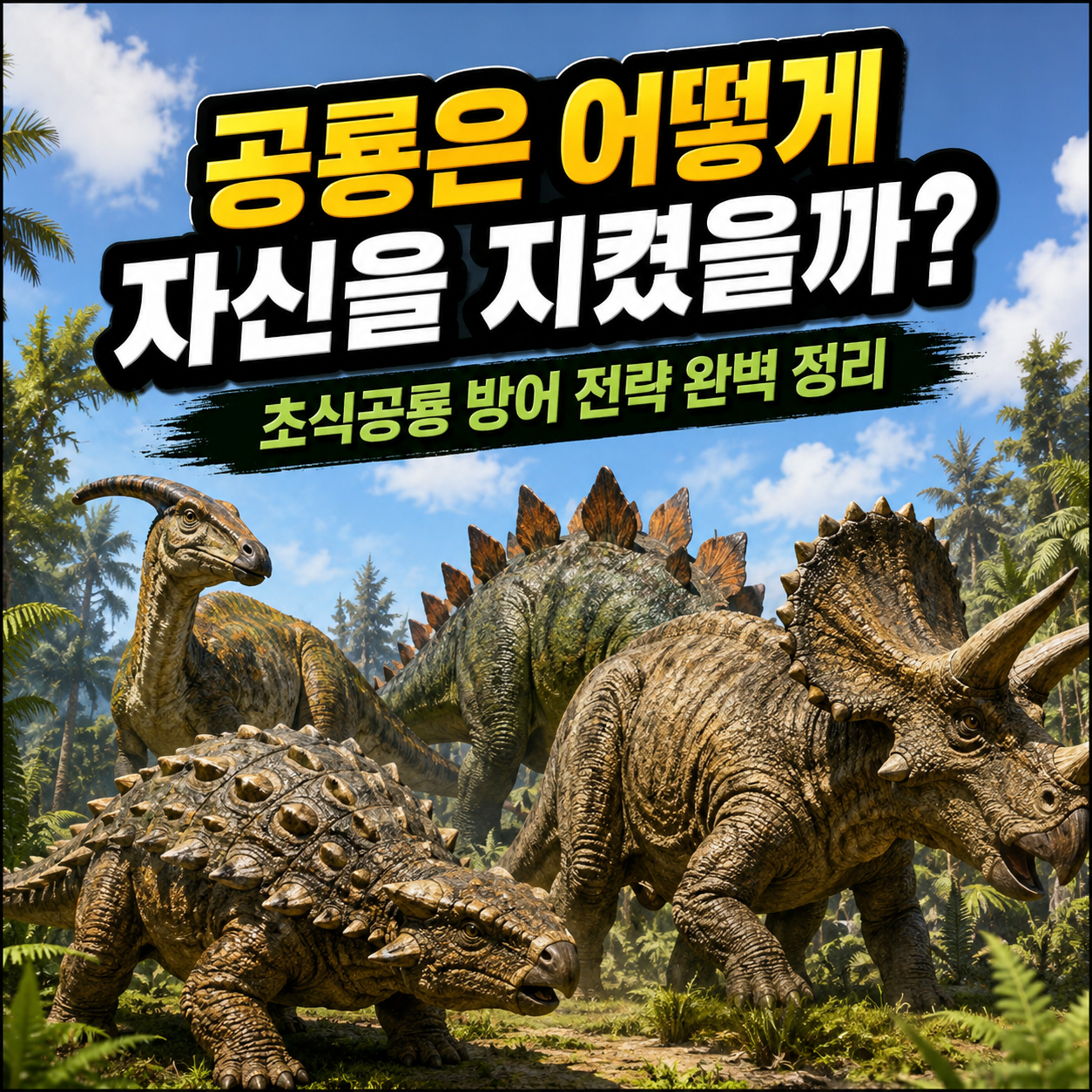 초식공룡 방어 전략