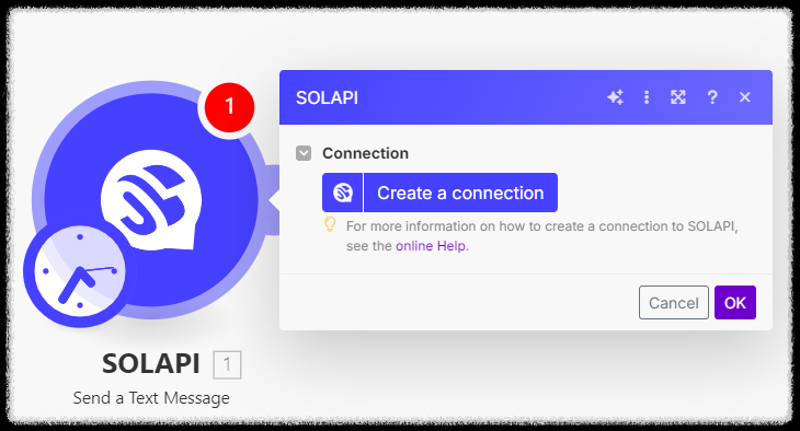 문자 메시지 서비스 솔라피(SOLAPI) 가입 방법 및 메이크(Make) 노코드 자동화 연결 방법
