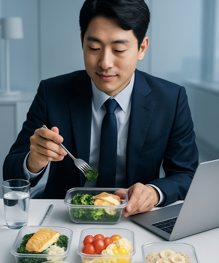 식사는 조금씩, 자주 나누어서