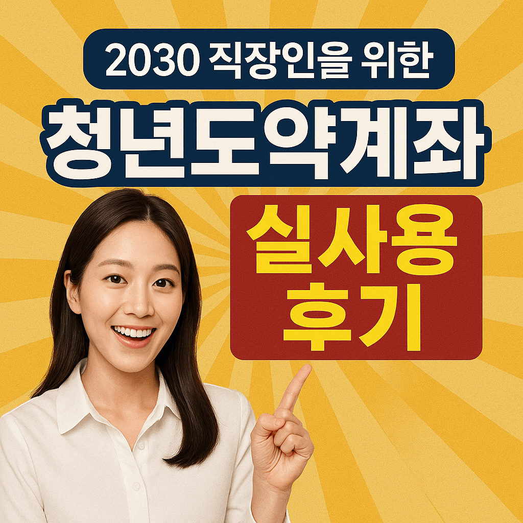 2030 한국 직장인 청년도약계좌 실사용 후기