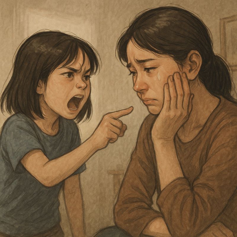 자녀가 나를 원망하는 꿈 – 양육 부담감