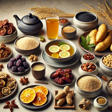 스트레스 완화에 좋은 한국 음식 관련 사진