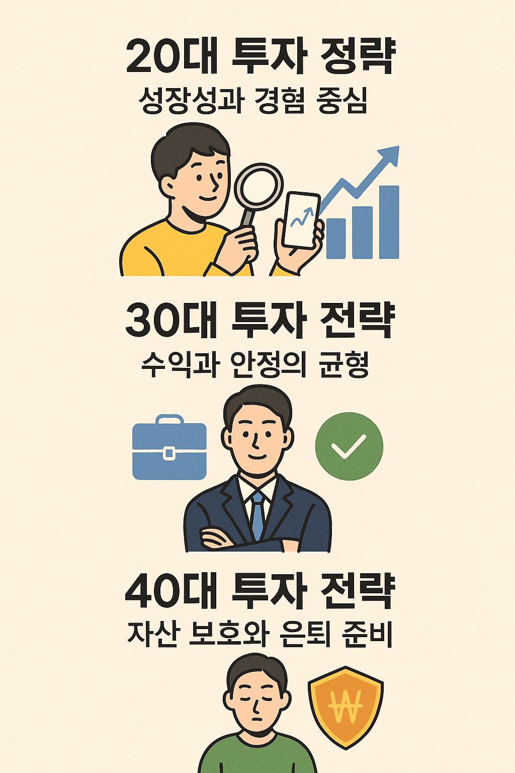 20대, 30대, 40대 맞춤형 투자 포트폴리오 전략 이미지