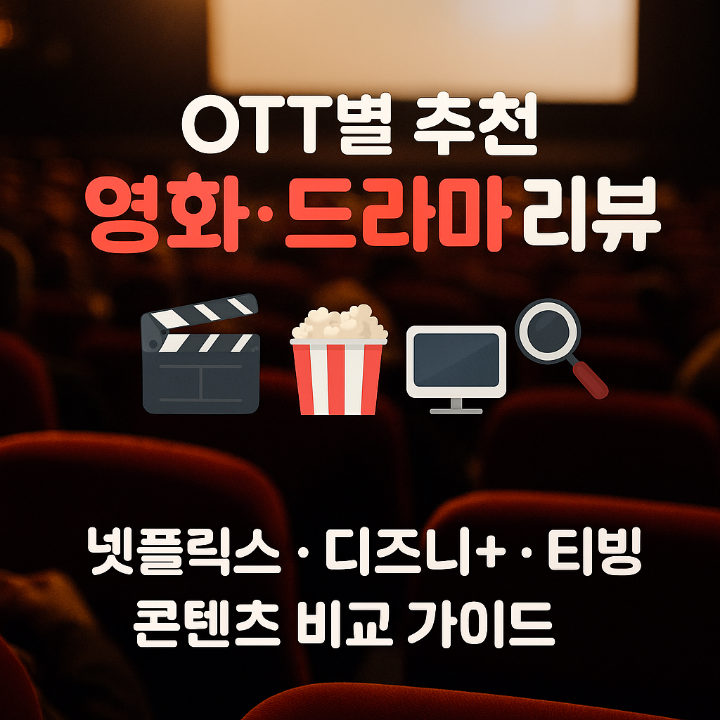 OTT별 추천 콘텐츠 완전정리 ❘ 넷플릭스&middot;디즈니+&middot;티빙 뭐 볼까?