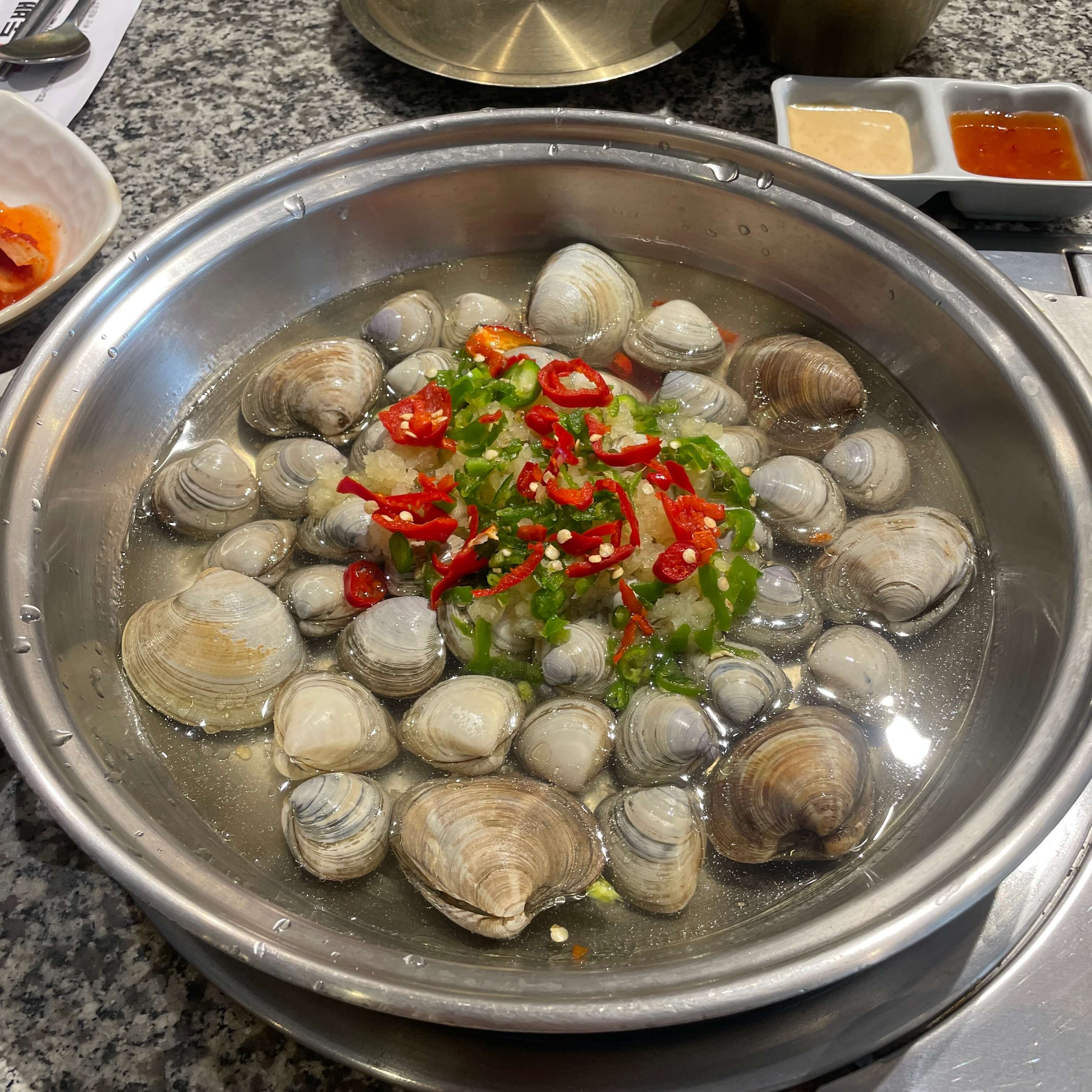 생조개육수 사진