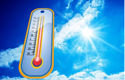 에너지 바우처 신청방법 조건 잔액조회와 관련하여 전기요금과 관련있는 기온이 올라가는 온도계 사진