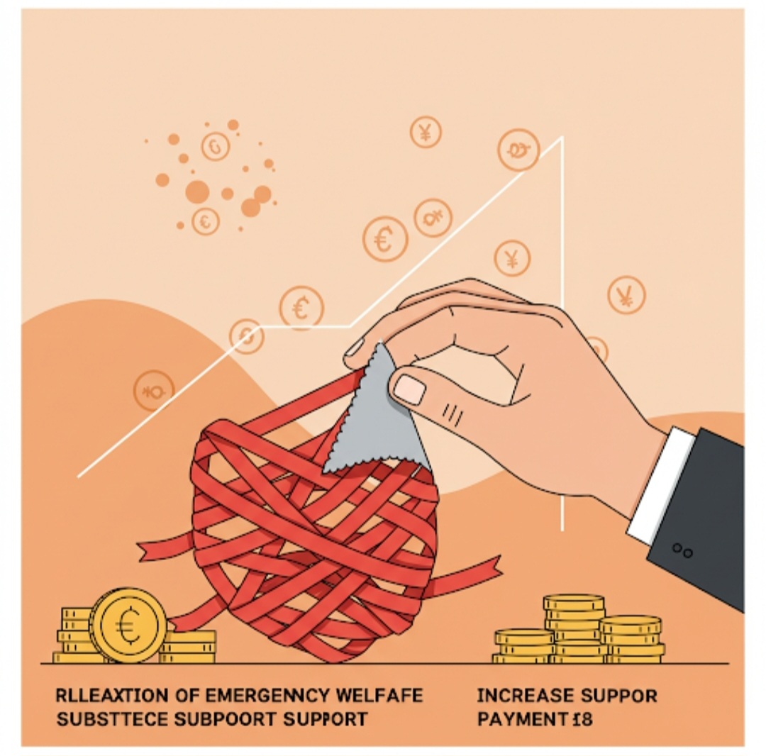 긴급복지 생계지원 기준 완화 및 지원금 증액!