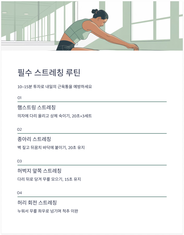 필수 스트레칭 루틴