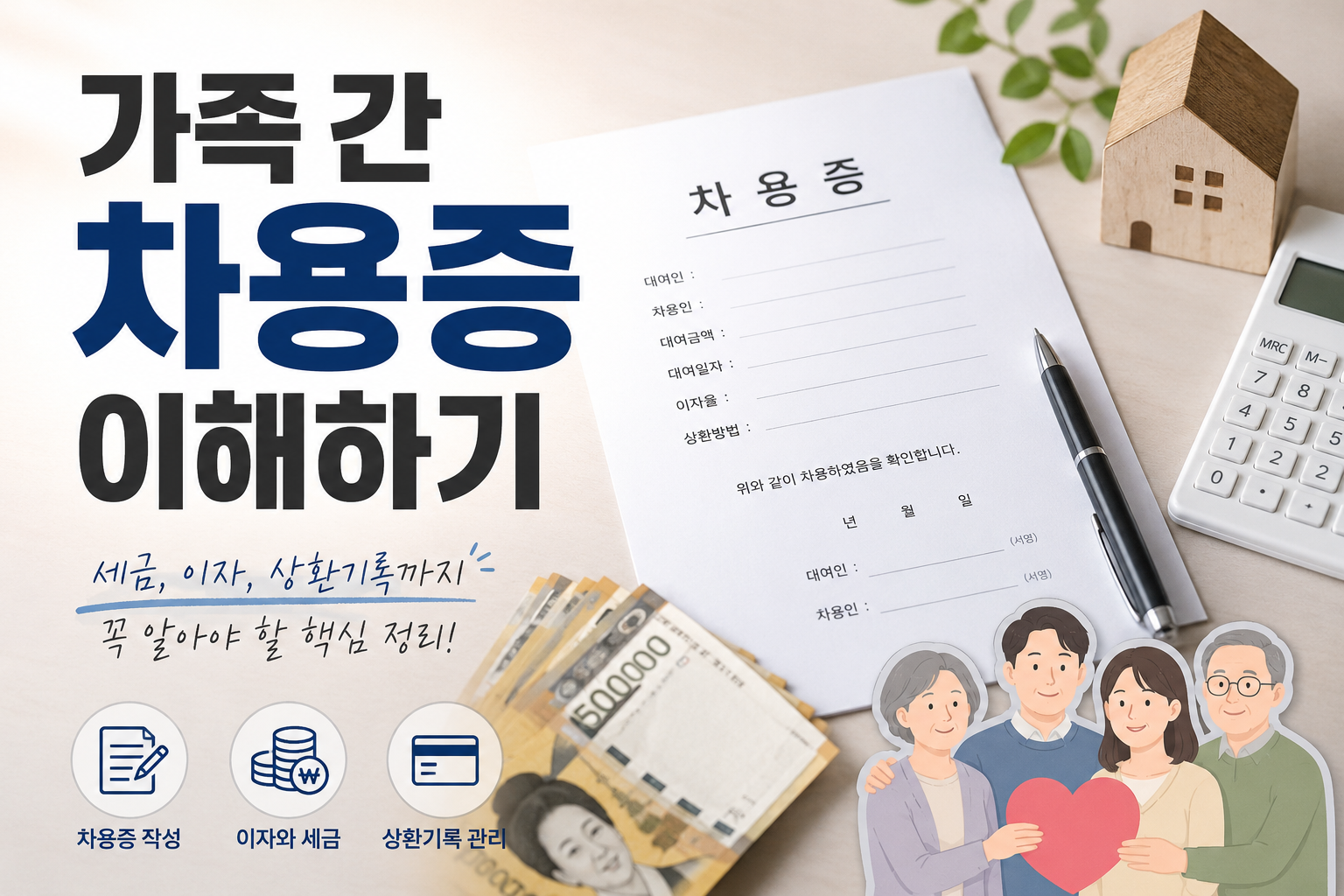 가족 간 차용증 이해하기