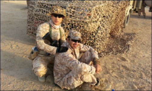 군시절 파병당시 모습