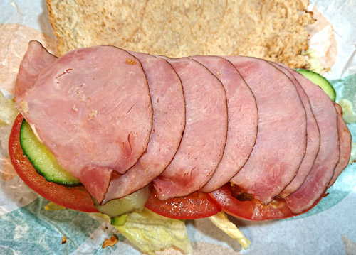 햄 샌드위치 실사