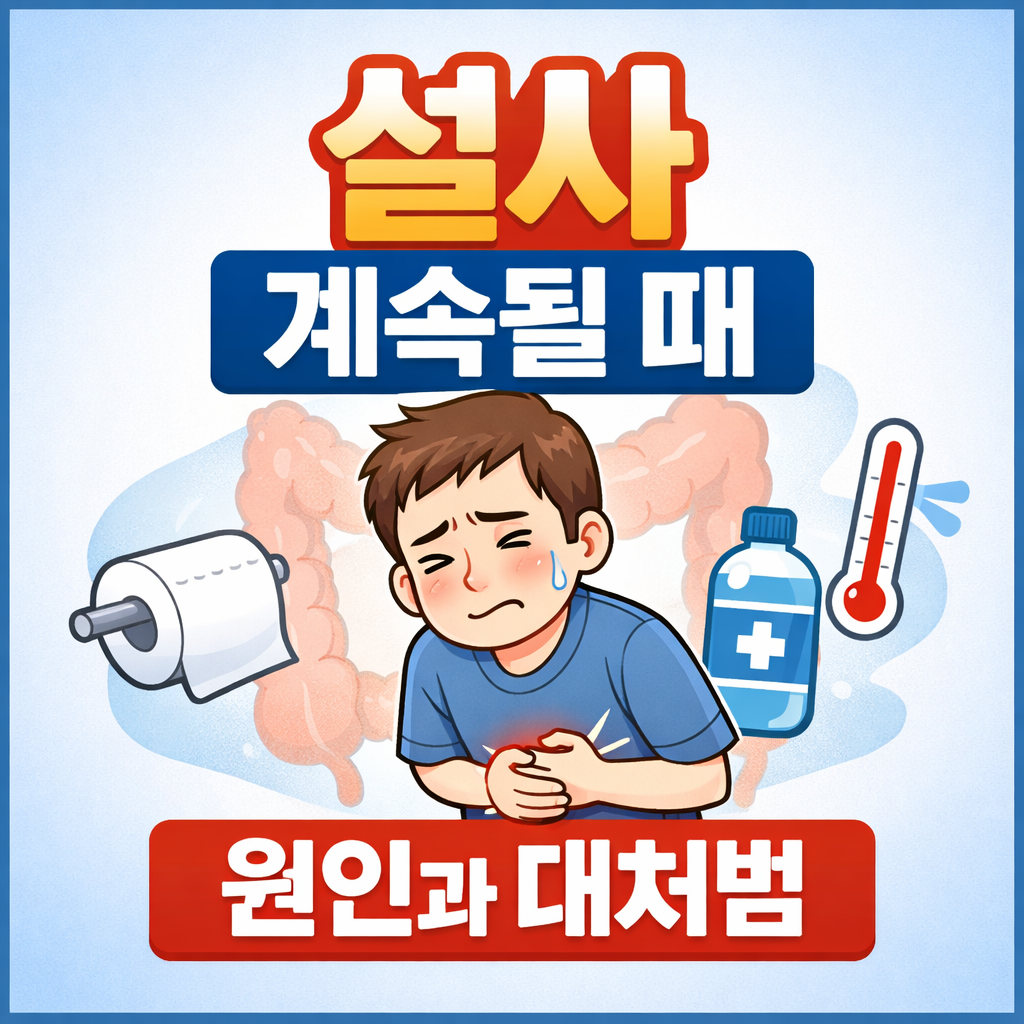 설사가 계속될때