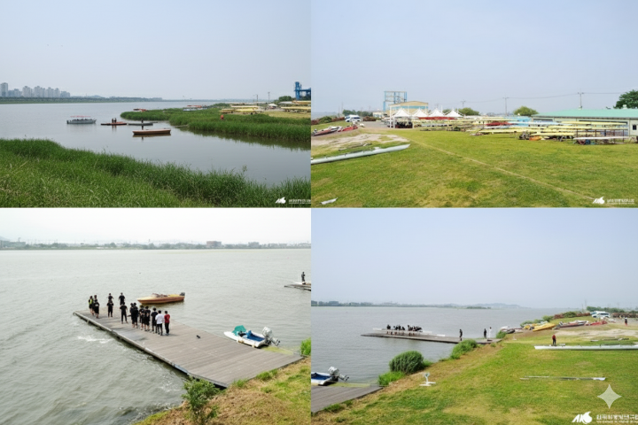 서낙동강 조정카누경기장의 전경