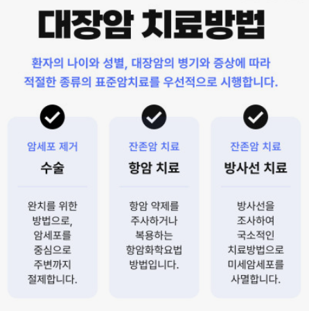 대장암 치료방법 이미지