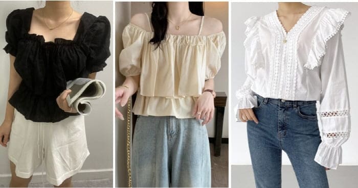 하체통통코디-상의러플