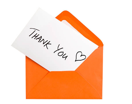 thank you note