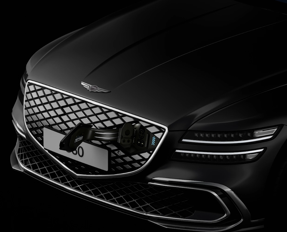 제네시스 G80 전기충전구