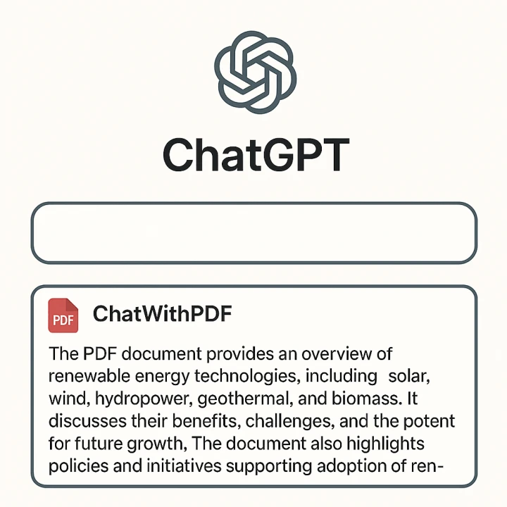 ChatWithPDF 플러그인 사용 화면
