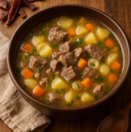 몽골의 보르츠 수프(Borts Soup) - 가을철 말린 고기를 우려낸 몽골 전통 수프