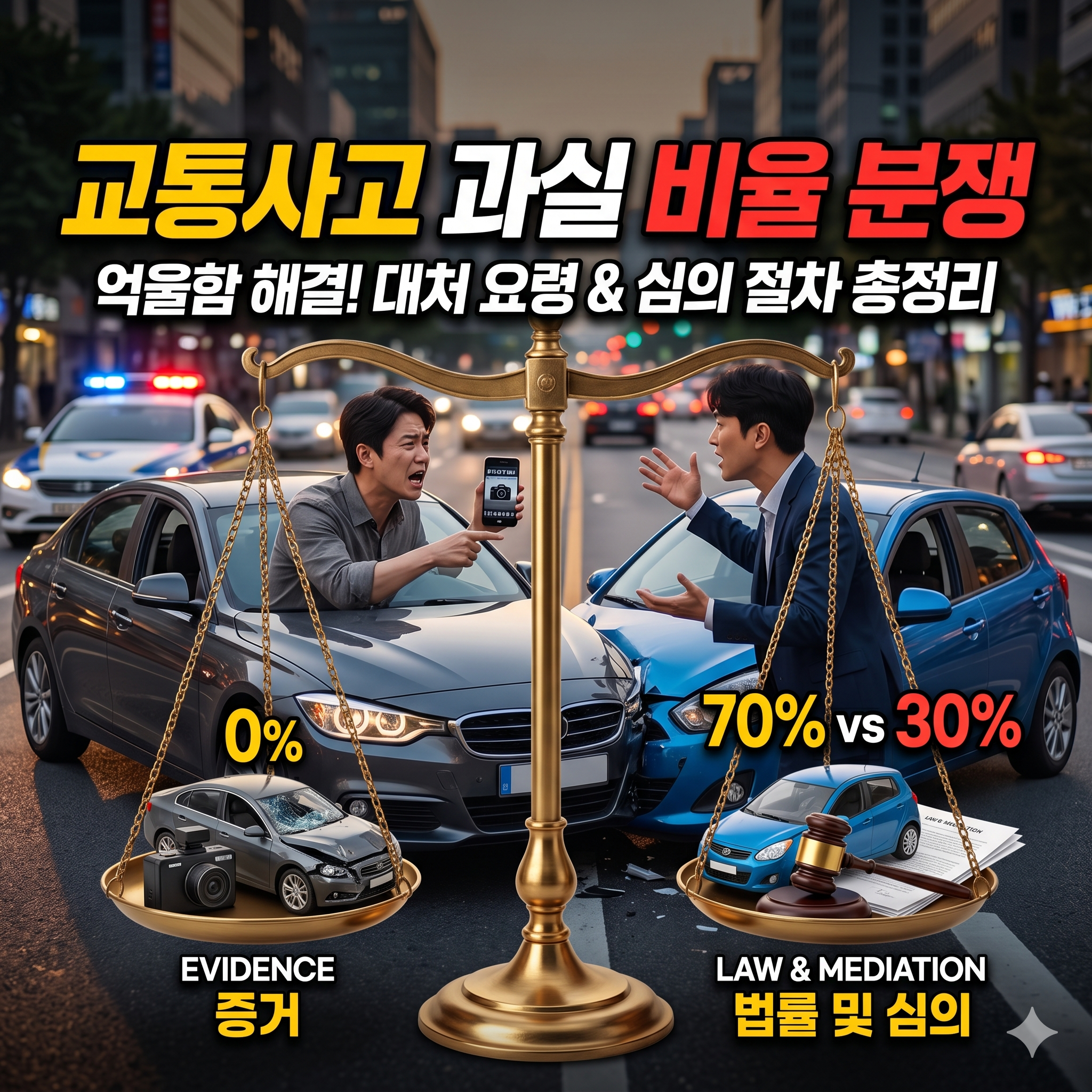교통사고 과실 비율 분쟁, 억울함을 풀기 위한 대처 요령과 심의 절차 총정리