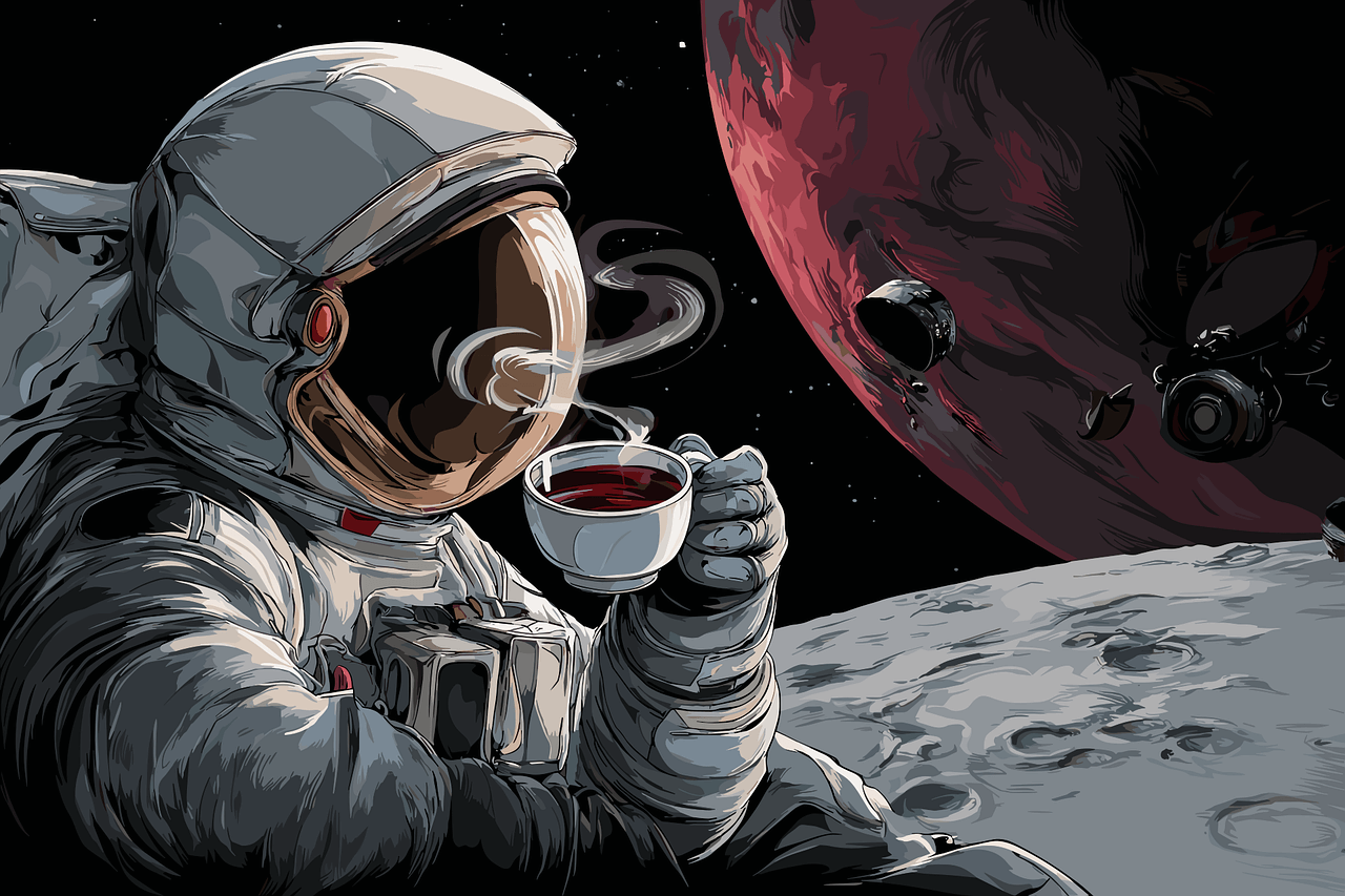 달 탐사 우주인 관련 그림 사진