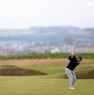 골프경기하는 안병훈 선수