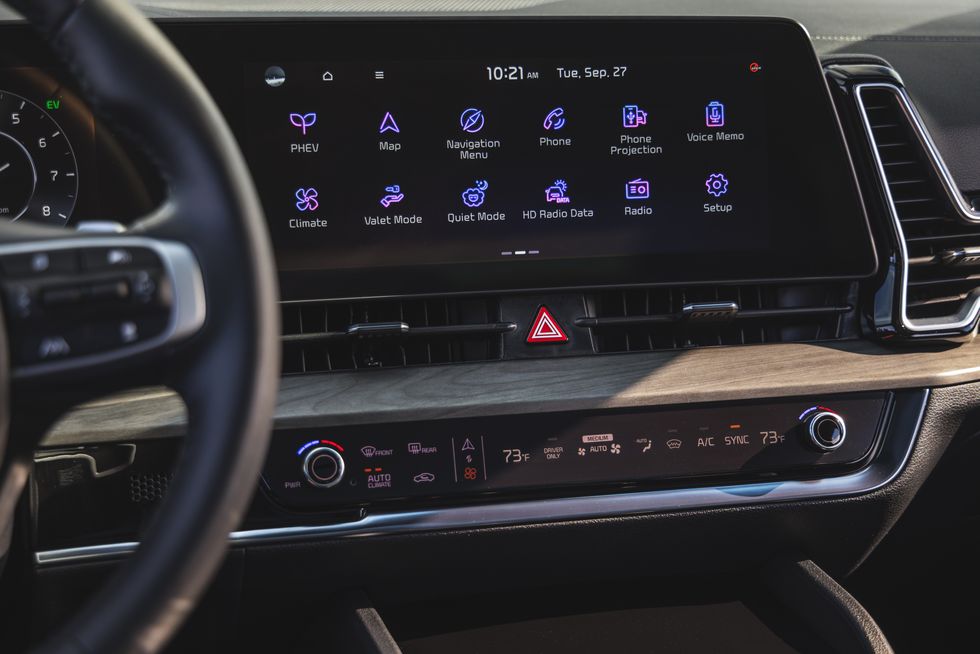 스포티지 하이브리드 내부디자인