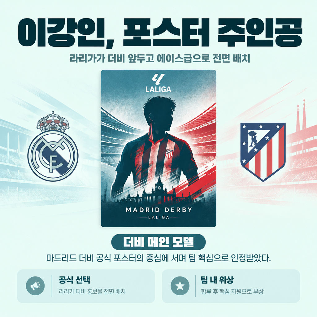 이강인, 포스터 주인공
