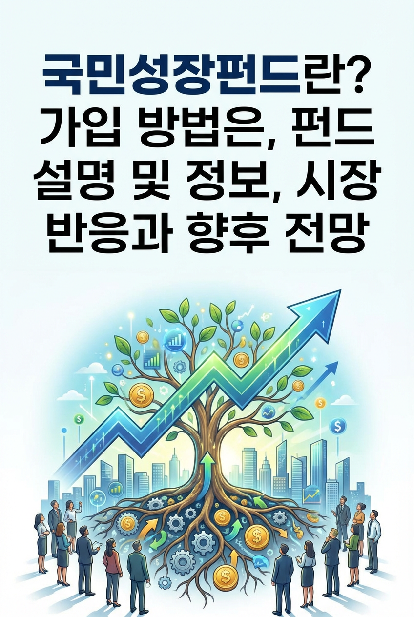 국민성장펀드란? 가입 방법은, 펀드 설명 및 정보, 시장 반응과 향후 전망