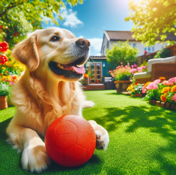 대형견과 봄 여행