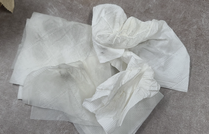 스테인리스 식기 프라이팬 세척법 식용유 키친타올 연마제 제거