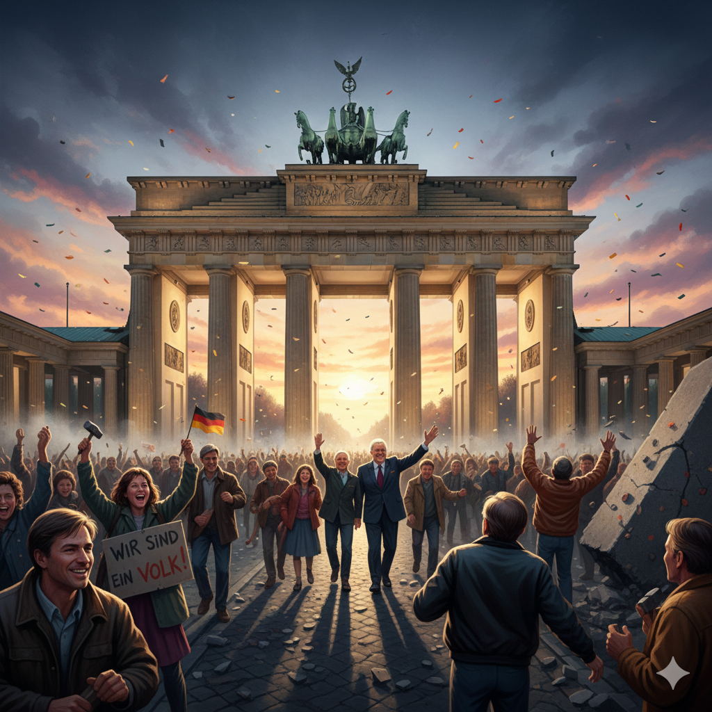 베를린 장벽 브란덴부르크 문 개방