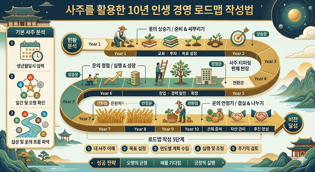 미래가 불안할 때, 사주로 10년 인생 계획 세우는 방법