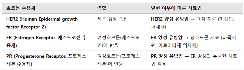 호르몬 수용체 종류
