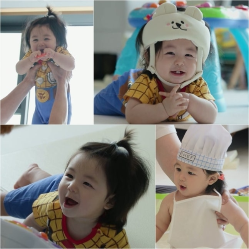 손으로 만져! 아빠 절규에도 '먹방' 직진…'심형탁 2세' 하루, '우디-토끼' 3단 변신 심쿵사