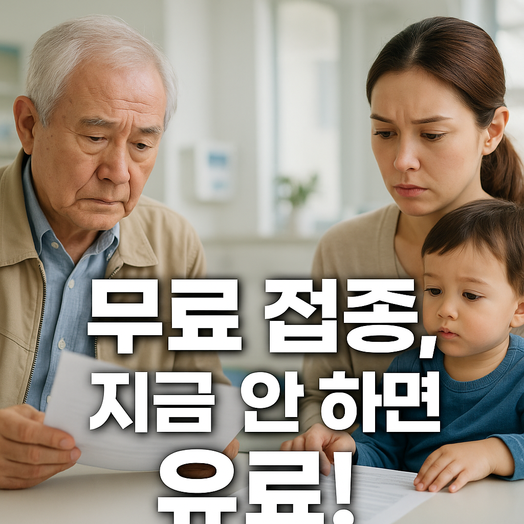 독감예방접종 가격과 무료기준, 지금 신청해야 하는 이유